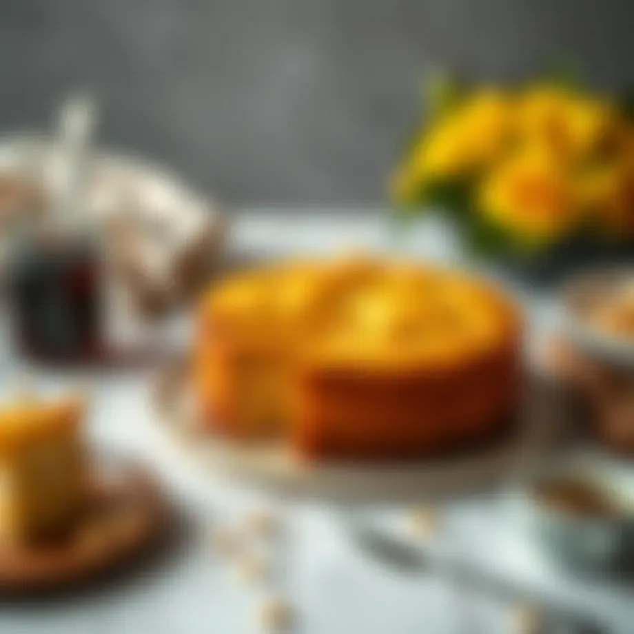 Delicious airfryer cake with a golden crust