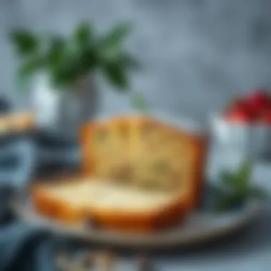 Moist Texture of Airfryer Cake Sliced airfryer cake showcasing moist texture