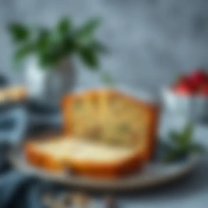 Moist Texture of Airfryer Cake Sliced airfryer cake showcasing moist texture