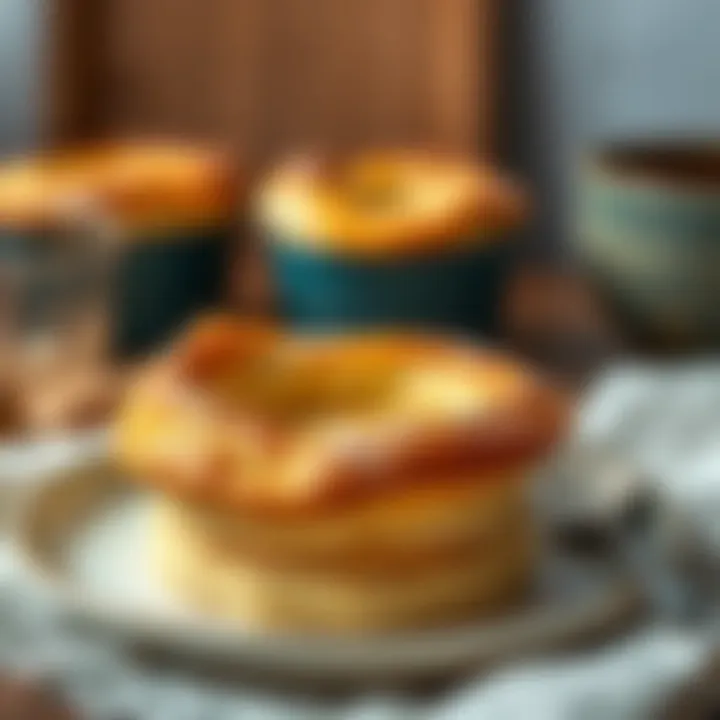 Perfectly Fluffy Souffle Fluffy texture of airfryer souffle after cooking