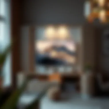 Stylish Gypsum TV Unit with Integrated Lighting Stylish gypsum TV unit with integrated lighting features