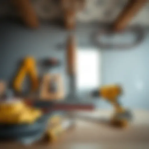 Essential tools for drywall ceiling installation