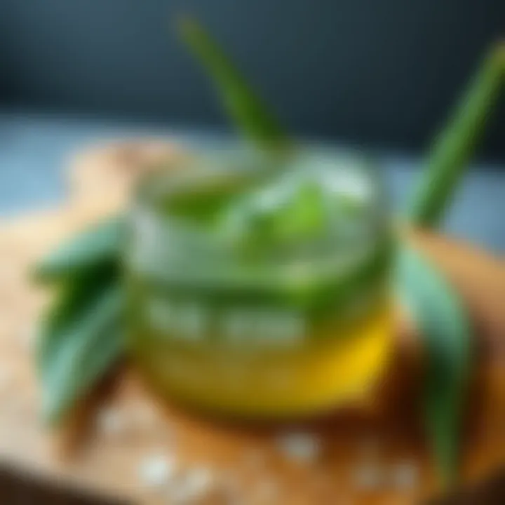 Nourishing aloe vera gel for skin hydration