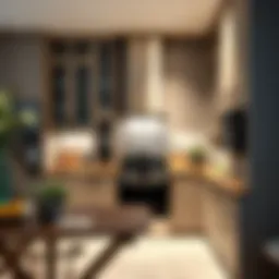 Elegant built-in kitchen design showcasing modern appliances