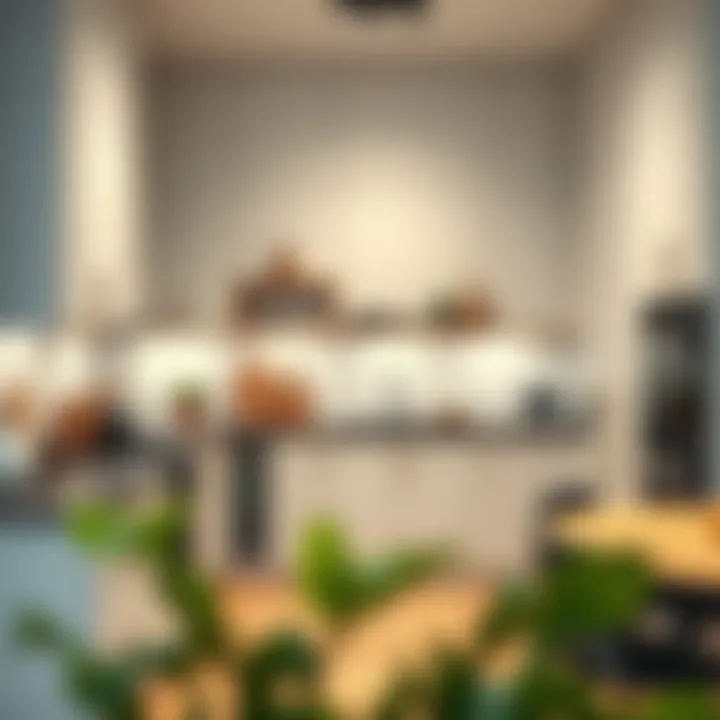 Innovative storage solutions in a built-in kitchen setting