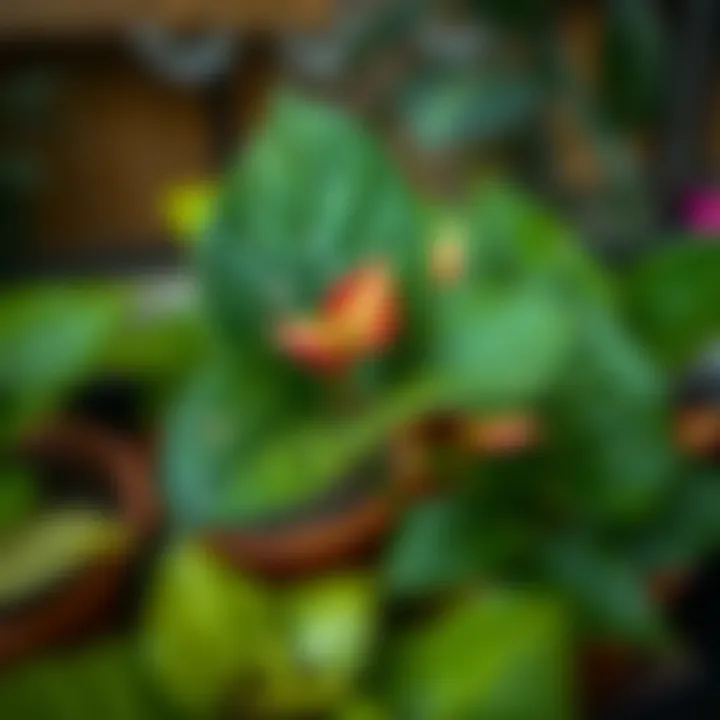 Propagation methods for Anthurium plants illustrated