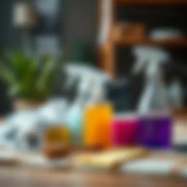 Essential cleaning supplies for Arçelik sebil.