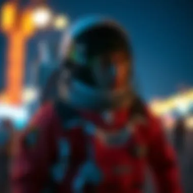 Creative astronaut costume design illustration