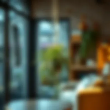 An indoor setting with a chandelier plant thriving