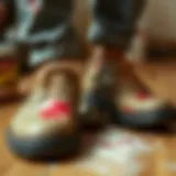 Effective cleaning methods for shoes with blood stains