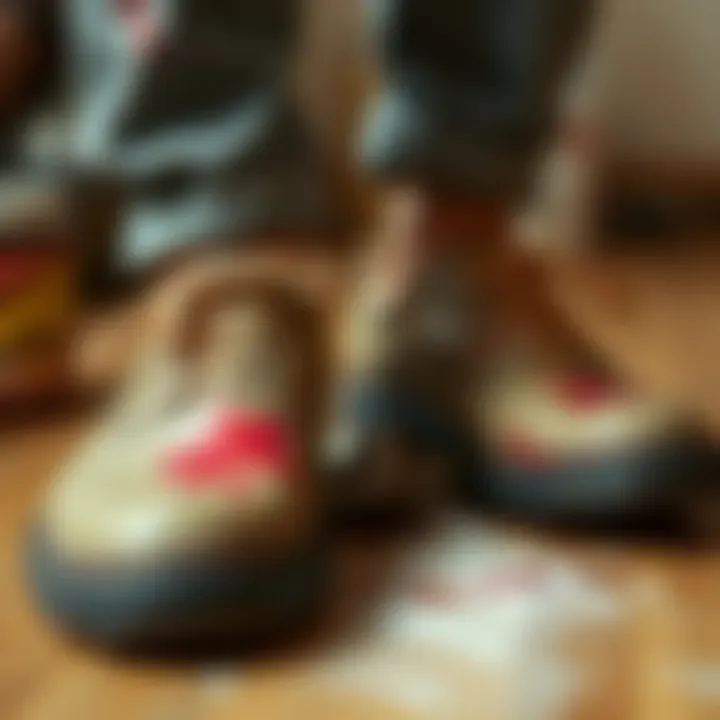 Effective cleaning methods for shoes with blood stains