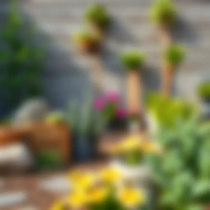 Beautifully landscaped garden showcasing various plants and materials