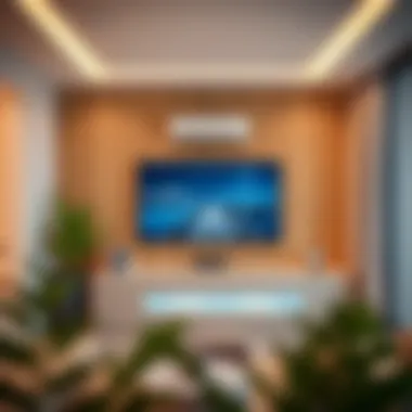 Innovative balcony TV unit featuring smart technology