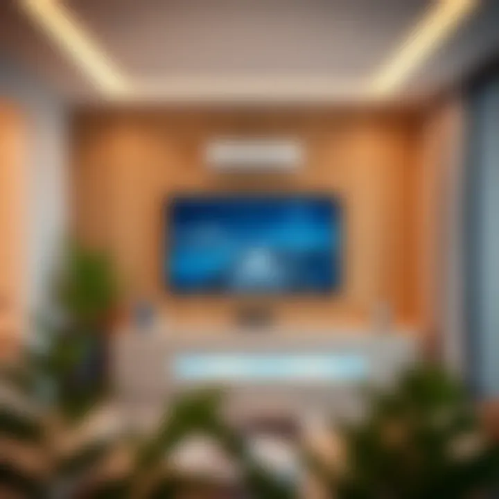 Innovative balcony TV unit featuring smart technology