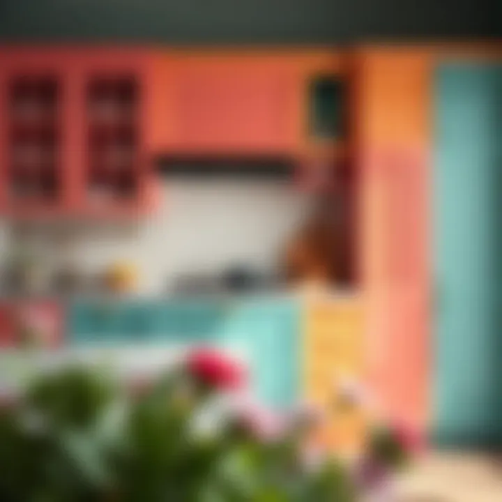 Color Palette for a Fresh Look Vibrant color palette for kitchen cabinet painting