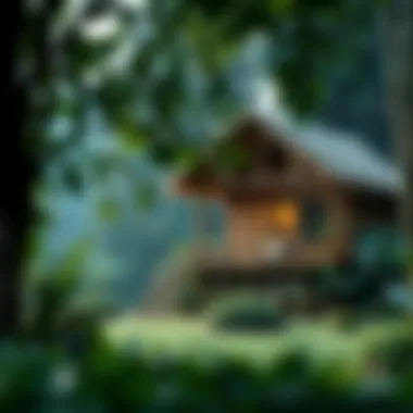 Bamboo House in a Lush Environment Lush surroundings complementing a beautifully designed bamboo house