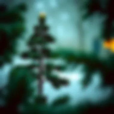 A beautifully designed pine tree