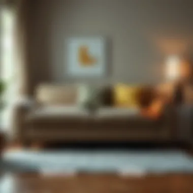 A well-maintained sofa showing before and after cleaning