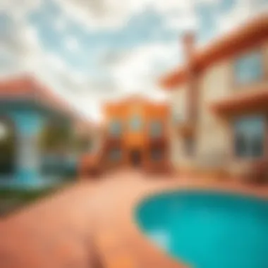 An architectural landscape demonstrating the impact of color psychology