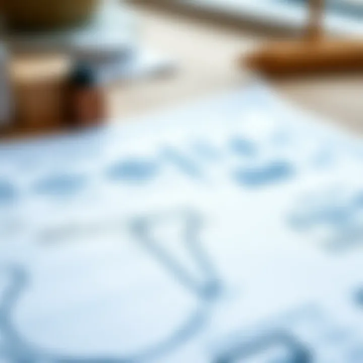 Foundation design blueprint showcasing various types of foundations