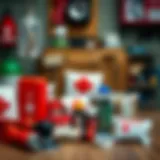 Essential items in an emergency kit