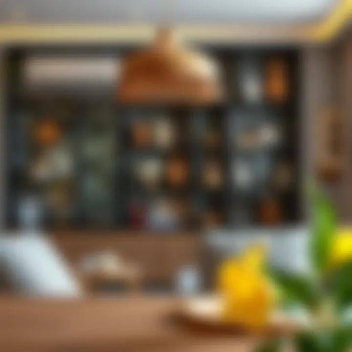 Stylish bohça display integrated into home decor