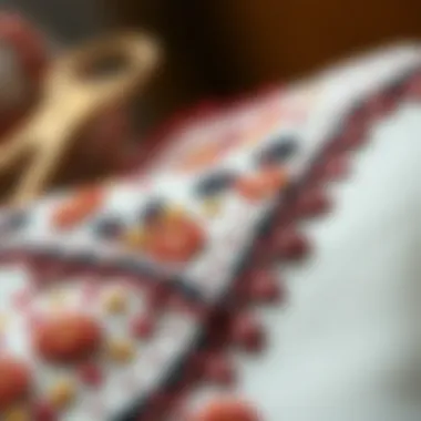 Intricate stitching techniques used in bohça embellishments