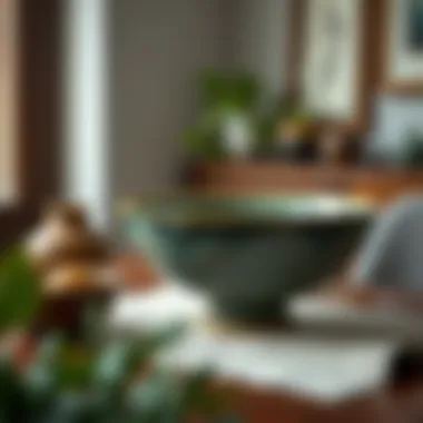 Elegant finished bowl displayed in home decor