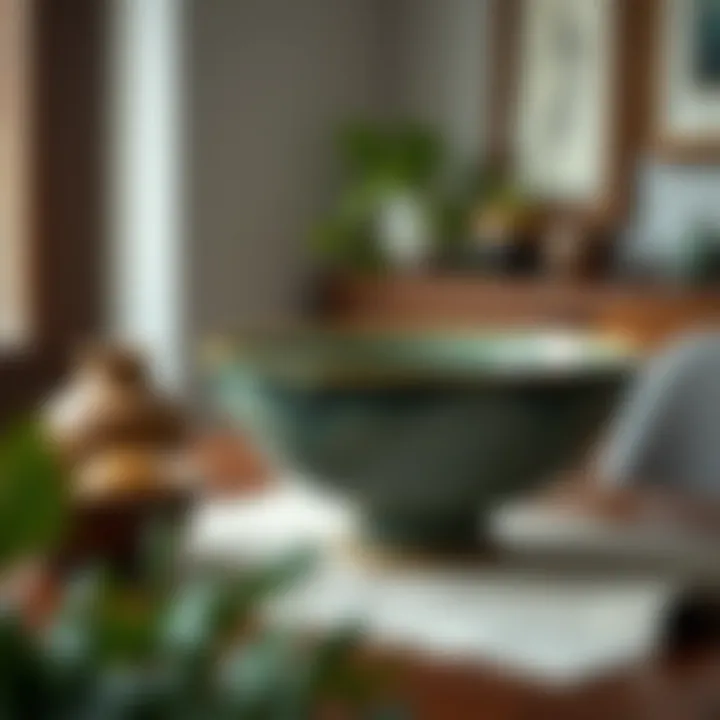 Elegant finished bowl displayed in home decor