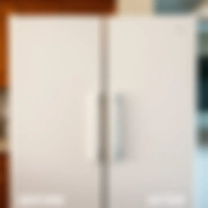 Before and After Refrigerator Surface Before and after comparison of refrigerator surface