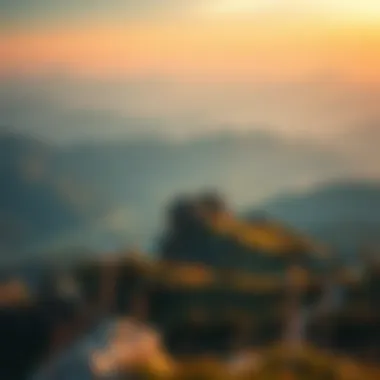 A breathtaking view of a mountain landscape