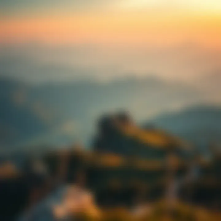 A breathtaking view of a mountain landscape