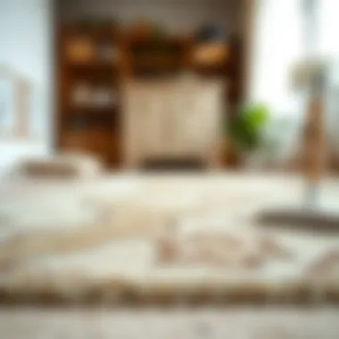 A clean carpet after stain removal