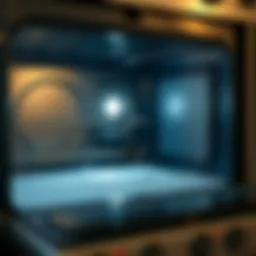 Clean oven with sparkling interior