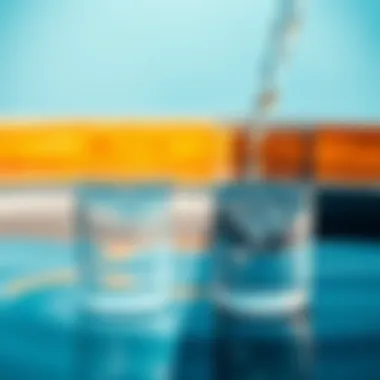 Visual representation of clean versus contaminated water