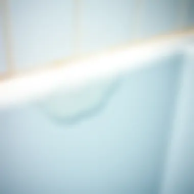 Freshly cleaned shower cabin seal gleaming