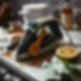 Cleaning a greasy stove iron with natural ingredients