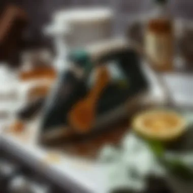 Cleaning a greasy stove iron with natural ingredients