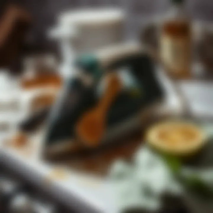 Cleaning a greasy stove iron with natural ingredients