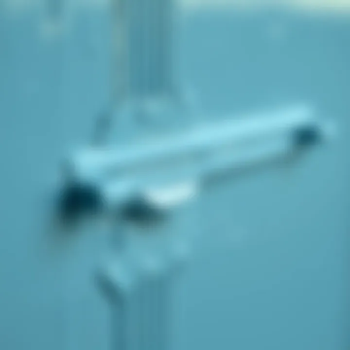 Close-up of paint texture reflecting temperature influence