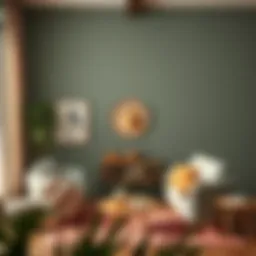 Color palette showcasing harmonious shades for furniture