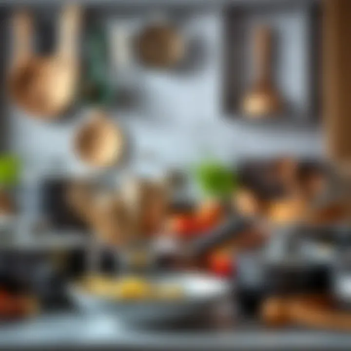 Variety of Cooking Tools Variety of cooking tools displayed elegantly