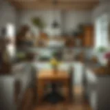 Charming rustic kitchen with vintage decor