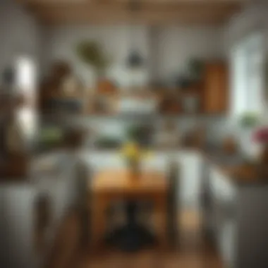 Charming rustic kitchen with vintage decor