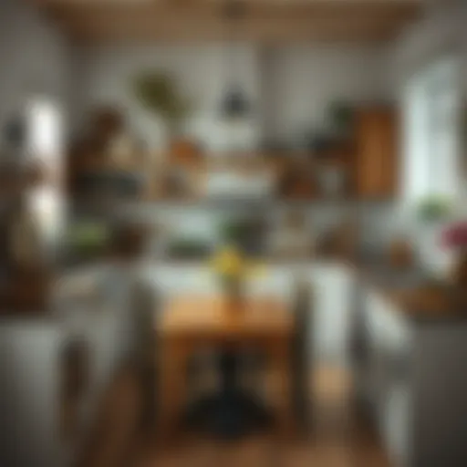 Charming rustic kitchen with vintage decor