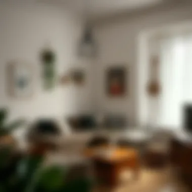 Cozy corner setup in a small living area