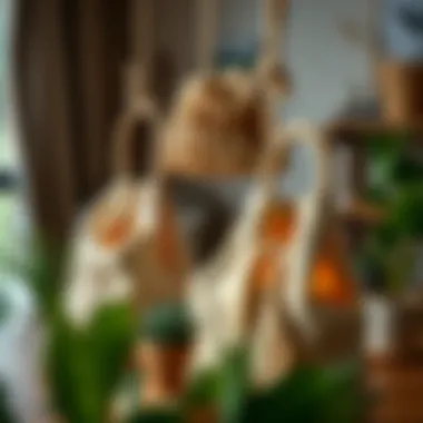 Creative Applications of Paper Rope Bags Creative uses of paper rope bags in home decor and lifestyle settings.