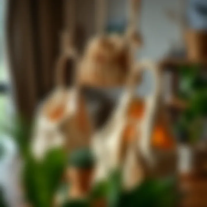 Creative Applications of Paper Rope Bags Creative uses of paper rope bags in home decor and lifestyle settings.