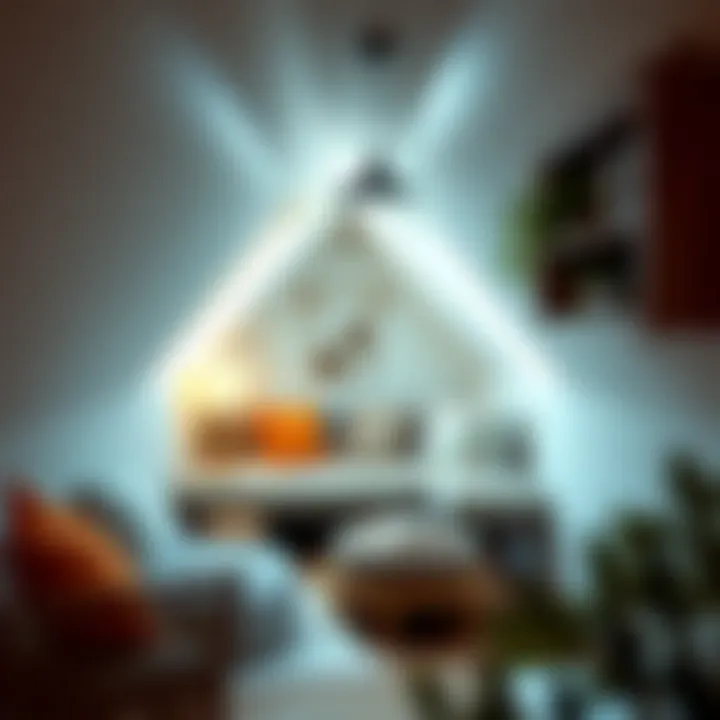 Charming reading nook in a stylish attic