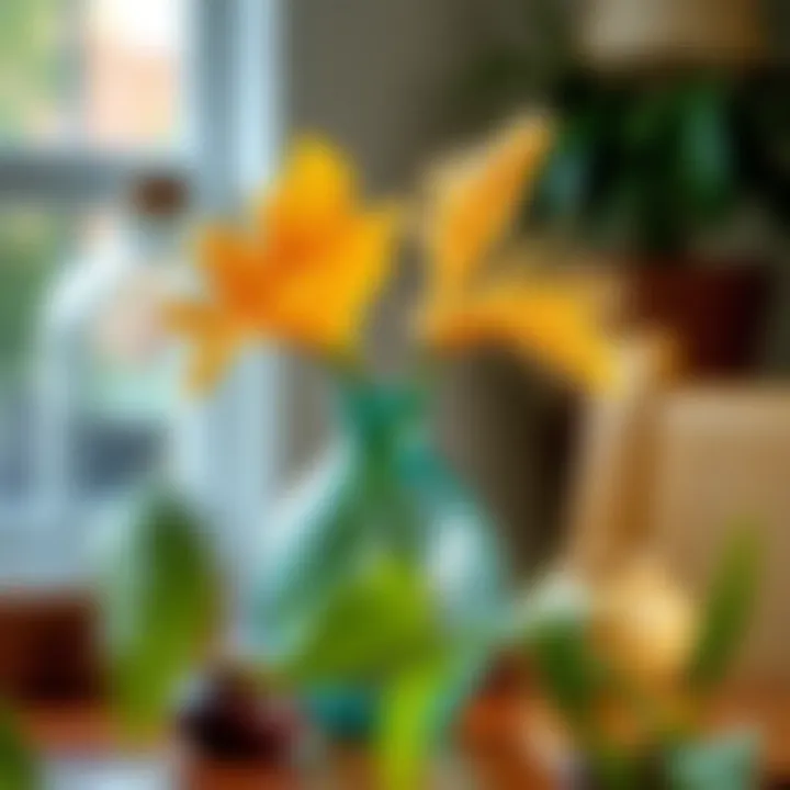 A beautifully designed pampas vase enhancing home decor